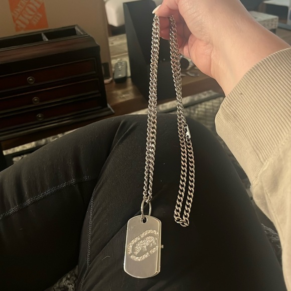 Vintage Marc Ecko dog tag necklace watch - Picture 1 of 3